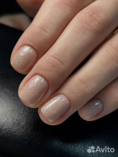 Маникюр наращивание укрепление с покрытием Ковров