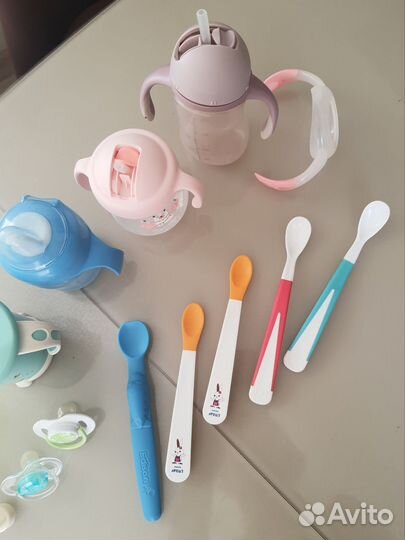 Бутылочка/ поильники Avent, Happy Baby, MagMag