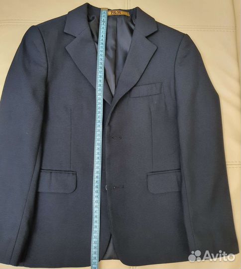 Пиджак для мальчика 140 146 синий