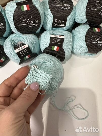 Пряжа Лен 100% Италия Seam