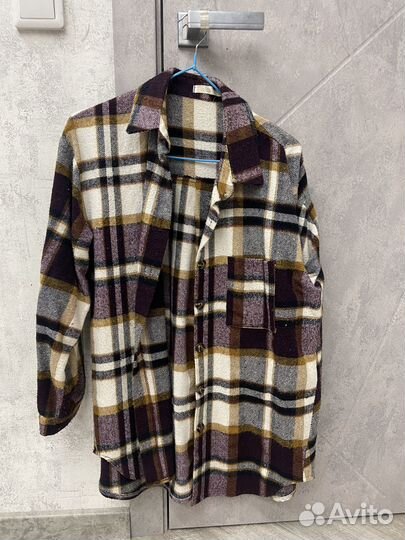 Рубашка женская теплая удлиненная