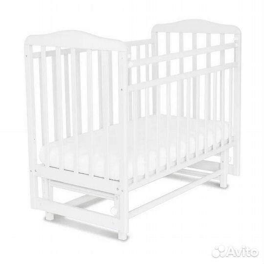 Кровать детская Bianca маятник поперечн Белый