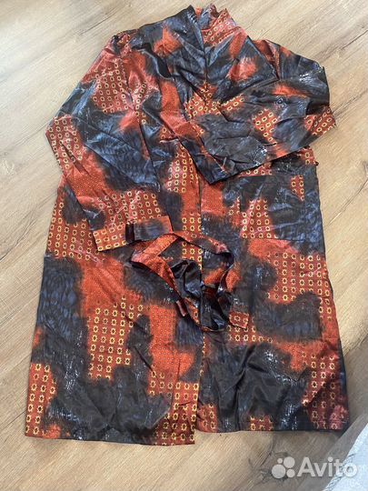 Шелковый халат мужской