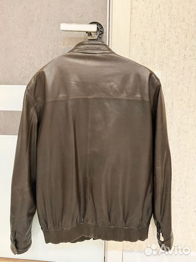 Кожаная куртка мужская 54 56