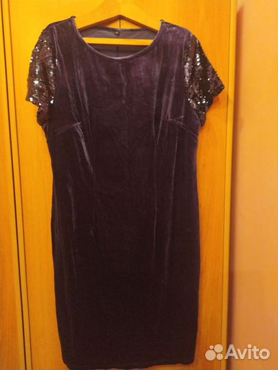 Платье женское бархатное -вечернее 50 52