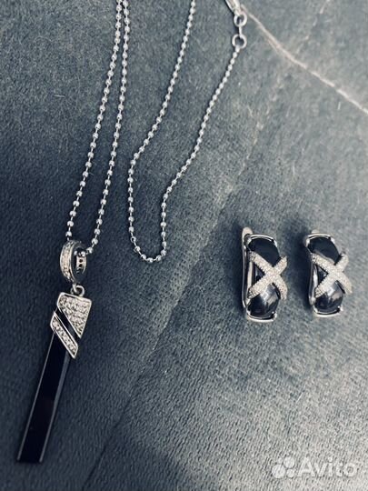 Серьги и подвеска керамика