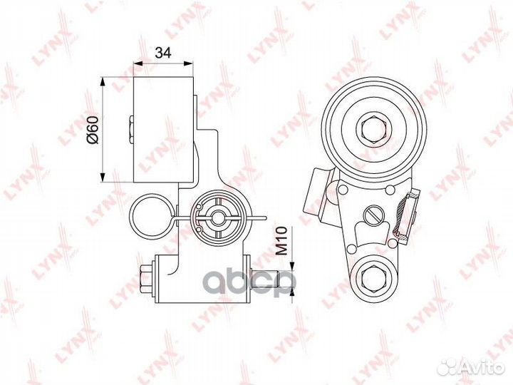 PT-1040 ролик натяжной c механизмом натяжения