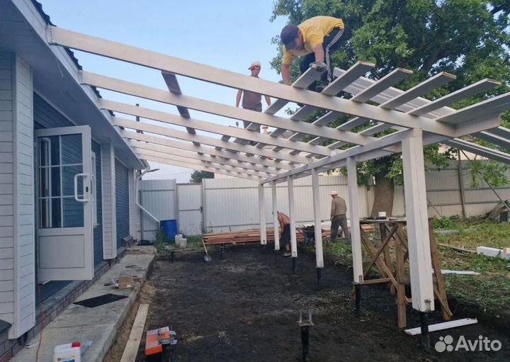 Пристройки, летние души, туалеты, веранды, террасы