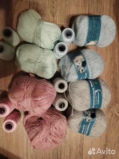 Пряжа пух норки