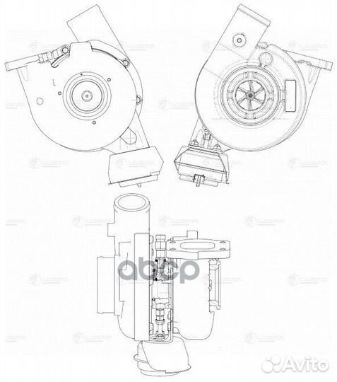 Турбокомпрессор iveco daily 06- LAT1659 luzar