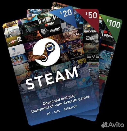 Пополнение баланса и игры steam (Турция)