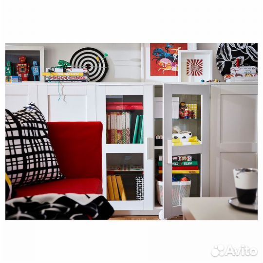 Икеа Бримнес шкаф с дверями 7895см белый