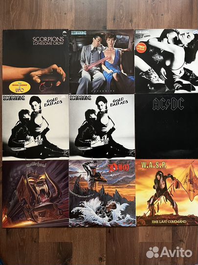 Виниловые пластинки оригиналы Метал, Рок
