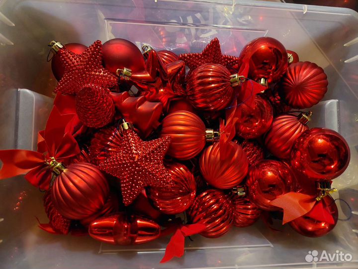 Набор новогодних игрушек (42предм.)