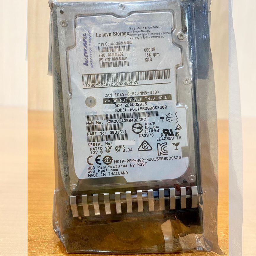 [00MM680] Жесткий Диск Lenovo 600gb 15k 00mm682 00mm680
