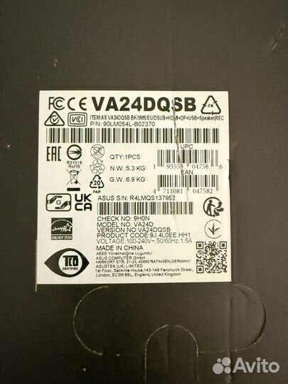 Монитор VA24dqsb