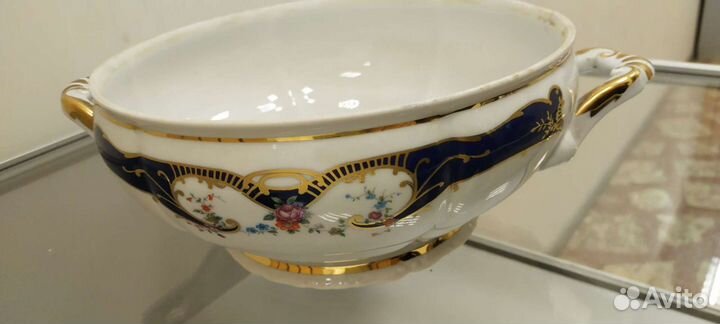 Супница Чехия 60 е годы фарфор без сколов