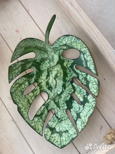 Новый комплект вазочка подставка монстера и кружка