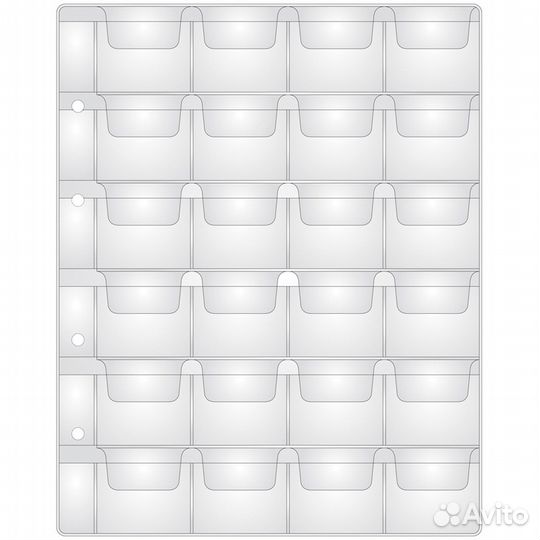 Листы для Монет и Банкнот формата Optima