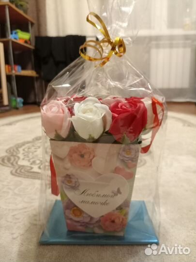 Букет из мыльных роз