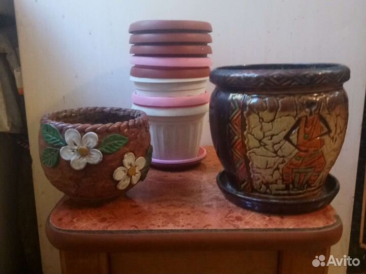 Горшок для цветов керамика,глина