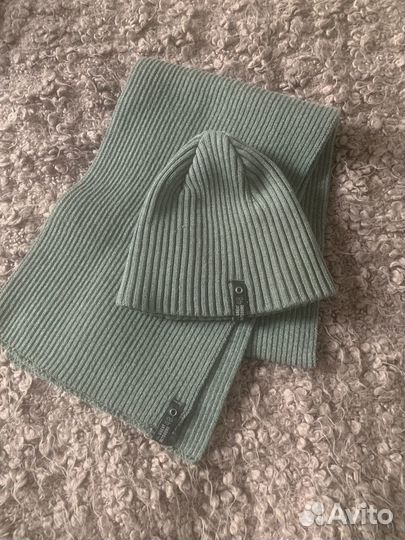 Шапка и Шарф для мальчика 6-10 лет