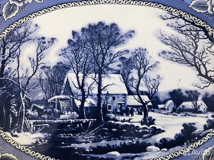 Поднос под Гжель, вазы СССР