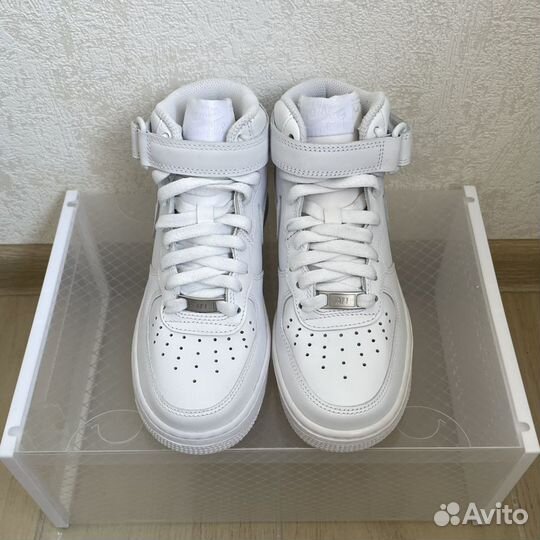 Кроссовки Nike Air Force 1 Mid '07 'Triple White'