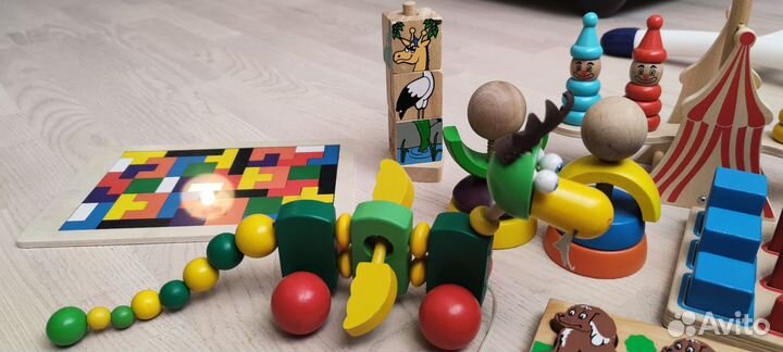 Развивающие деревянные игрушки