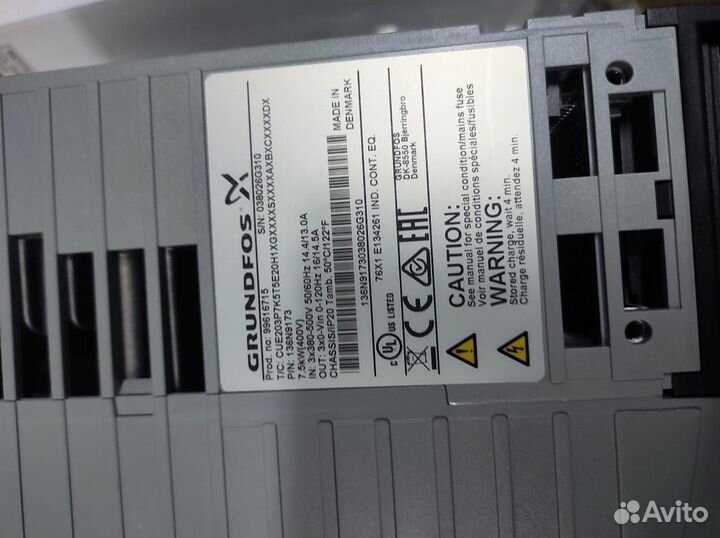 Преобразователь частоты grundfos 7.5квт