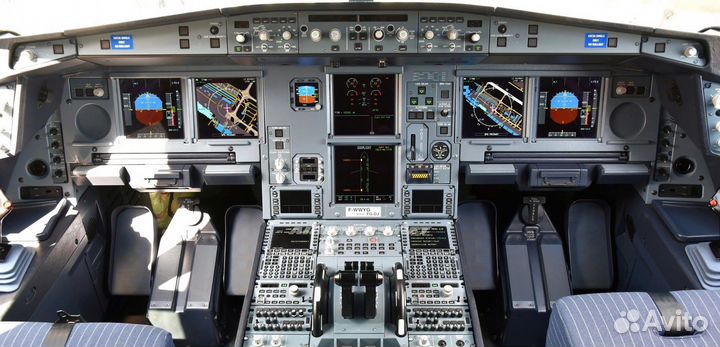 Плакат кабины самолёта Airbus A330 формат А0