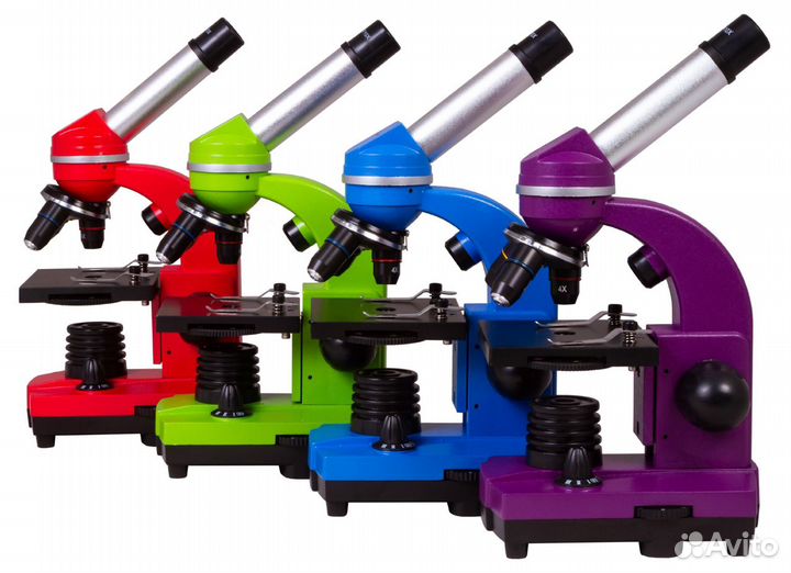 Микроскоп Bresser Junior Biolux SEL 40–1600x, крас
