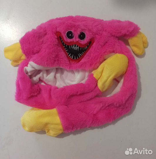 Шапка с поднимающимися ушами свет. заяц/киси миси