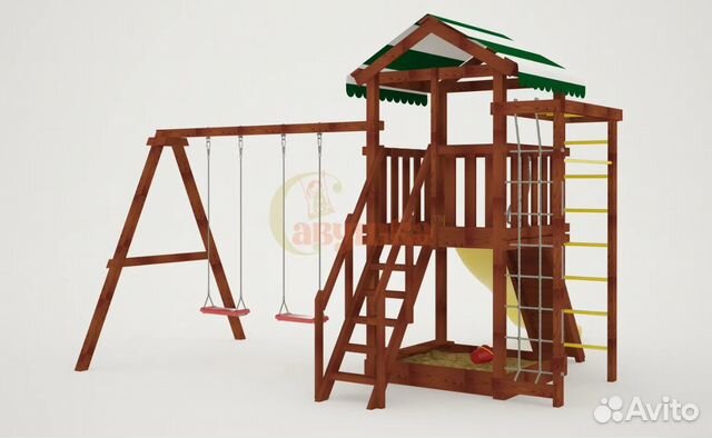 Детская площадка Савушка Мастер 5 (Махагон)