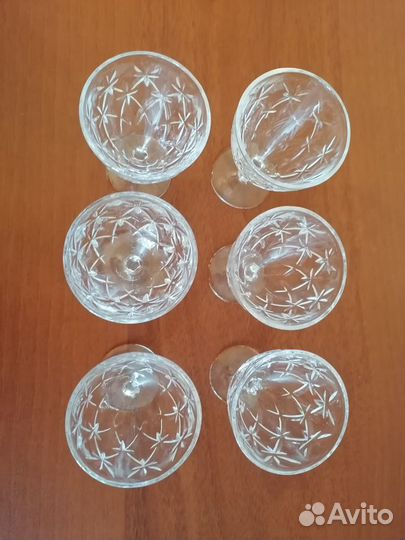 Хрустальные рюмки на ножке СССР