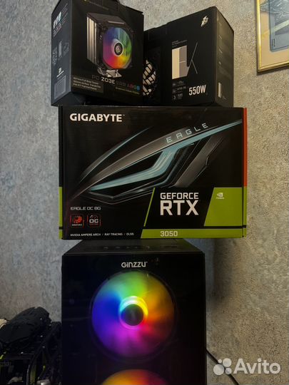 Игровой компьютер Ryzen 7/RTX 3050/16Gb HyperX/SSD