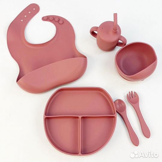 Набор силиконовой посуды для детей