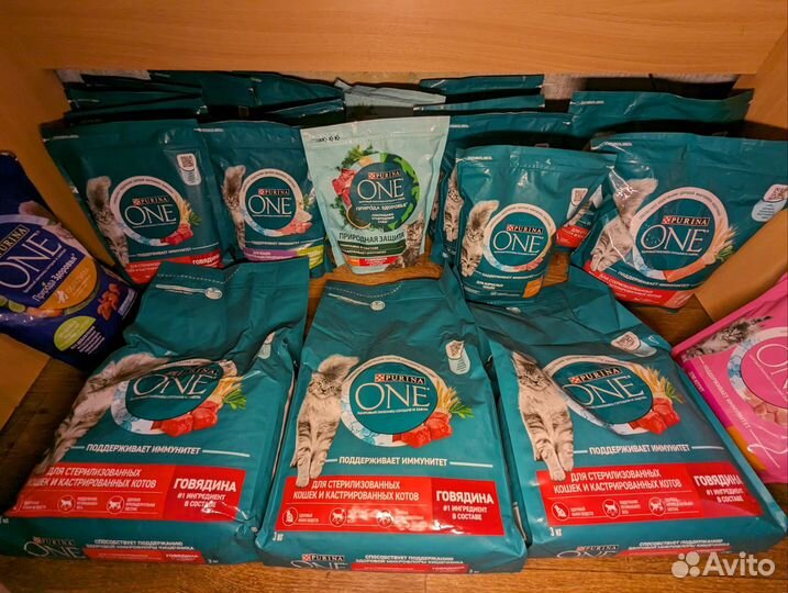 Кошачий корм purina one