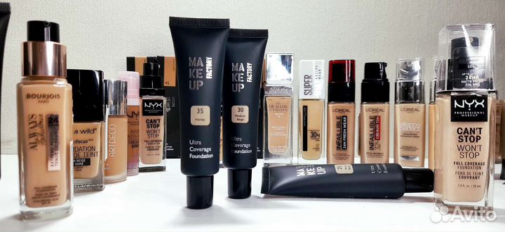 Тональный крем MAX factor, maybelline,NYX,L'oreal