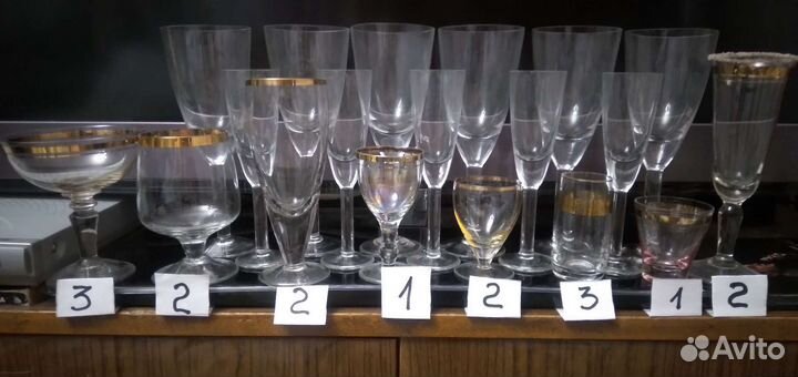 Стопки фужеры