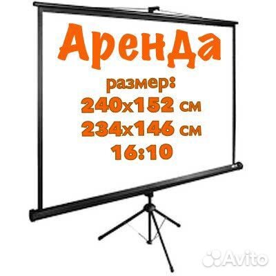Аренда экрана и проектора