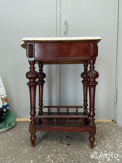 Столик самоварный с мраморной столешницей