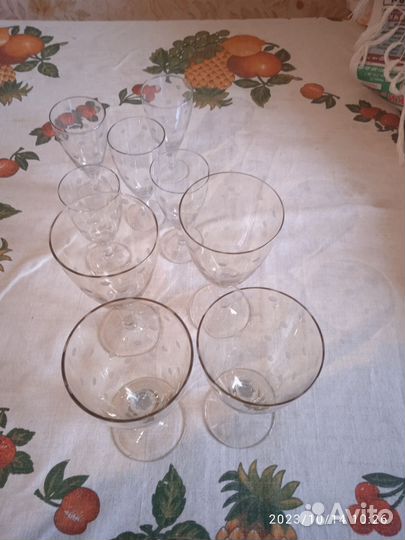 Бокалы СССР стекло 15 и 11 см