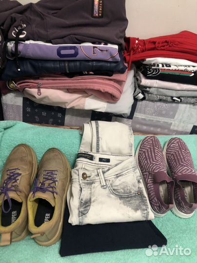 Вещи пакетом на подростка 152-164 + обувь 36-37