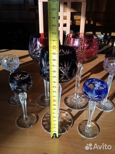 Фужер,рюмка,Цветной Хрусталь,Винтаж,Германия