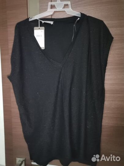 Джемпер новый 46-48, свободный, трикотаж
