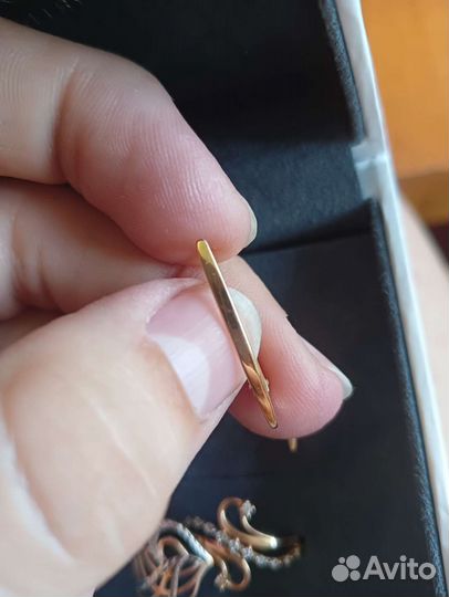 Серьги золотые