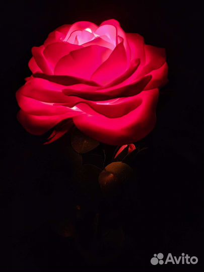 Светильник из изолона/ роза в горшке