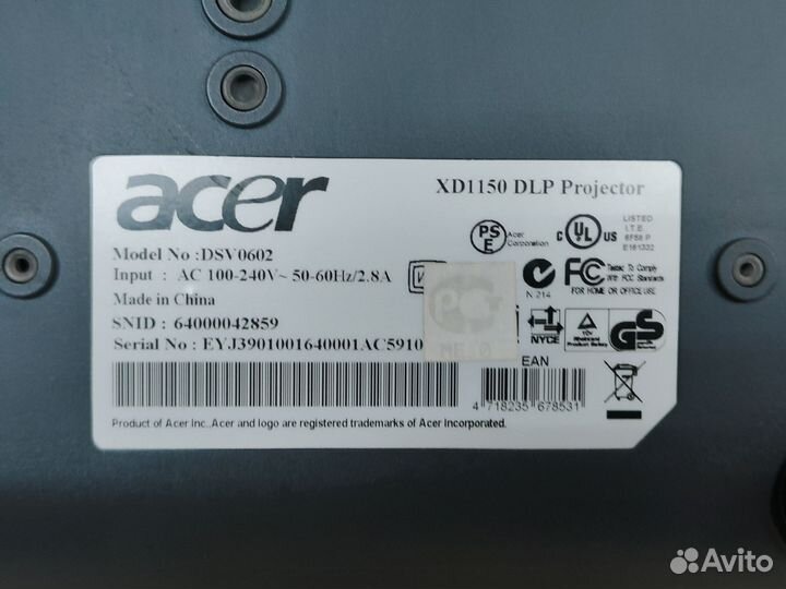 Проектор Acer XD1150