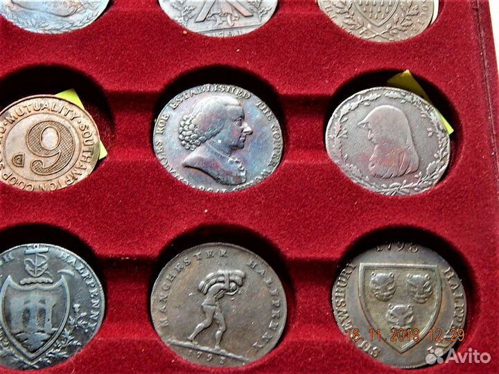 Коллекция токенов Великобритании 18 век